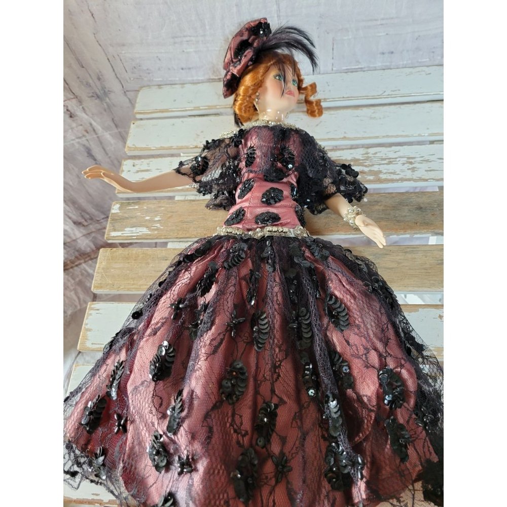 Rustie porcelain doll 1998‎ redhead 17" artist 111